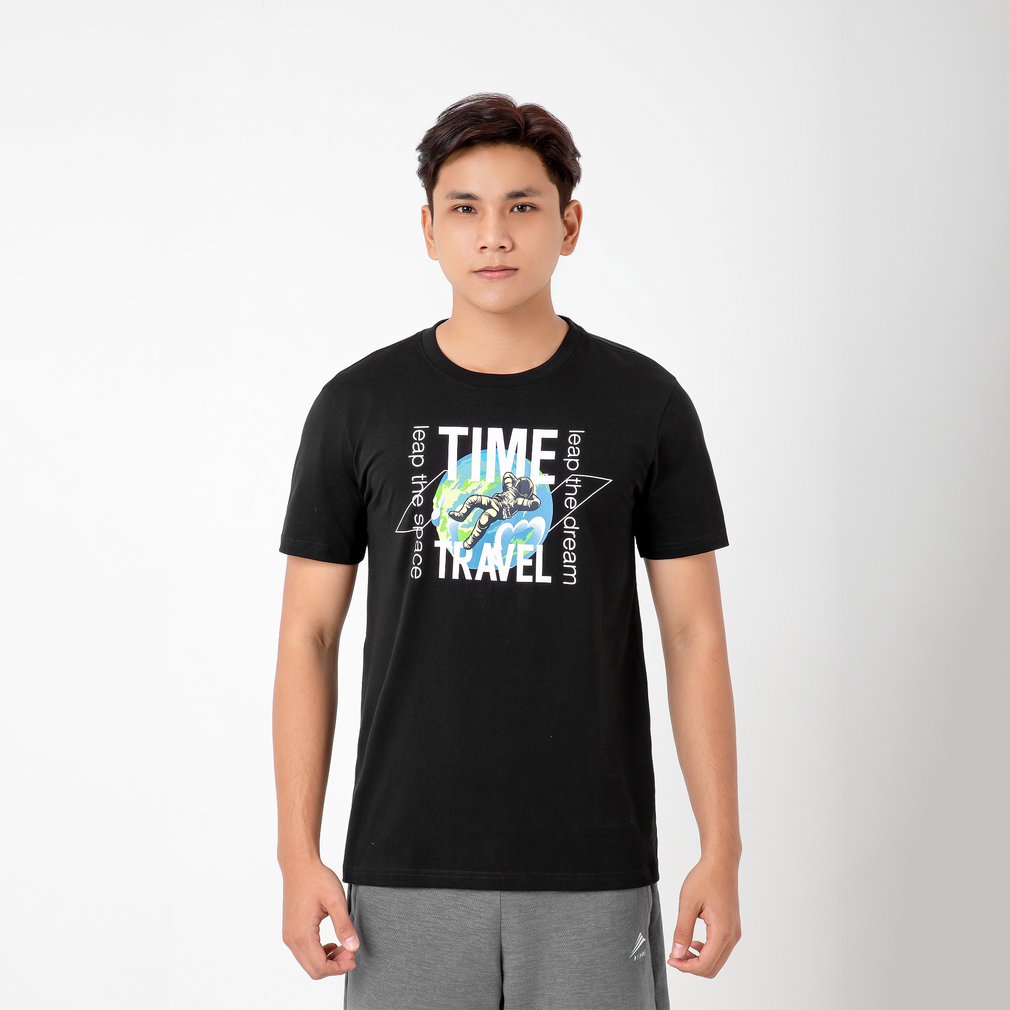 Áo thun nam cao cấp ALLPURE Space Print T-Shirt - Black