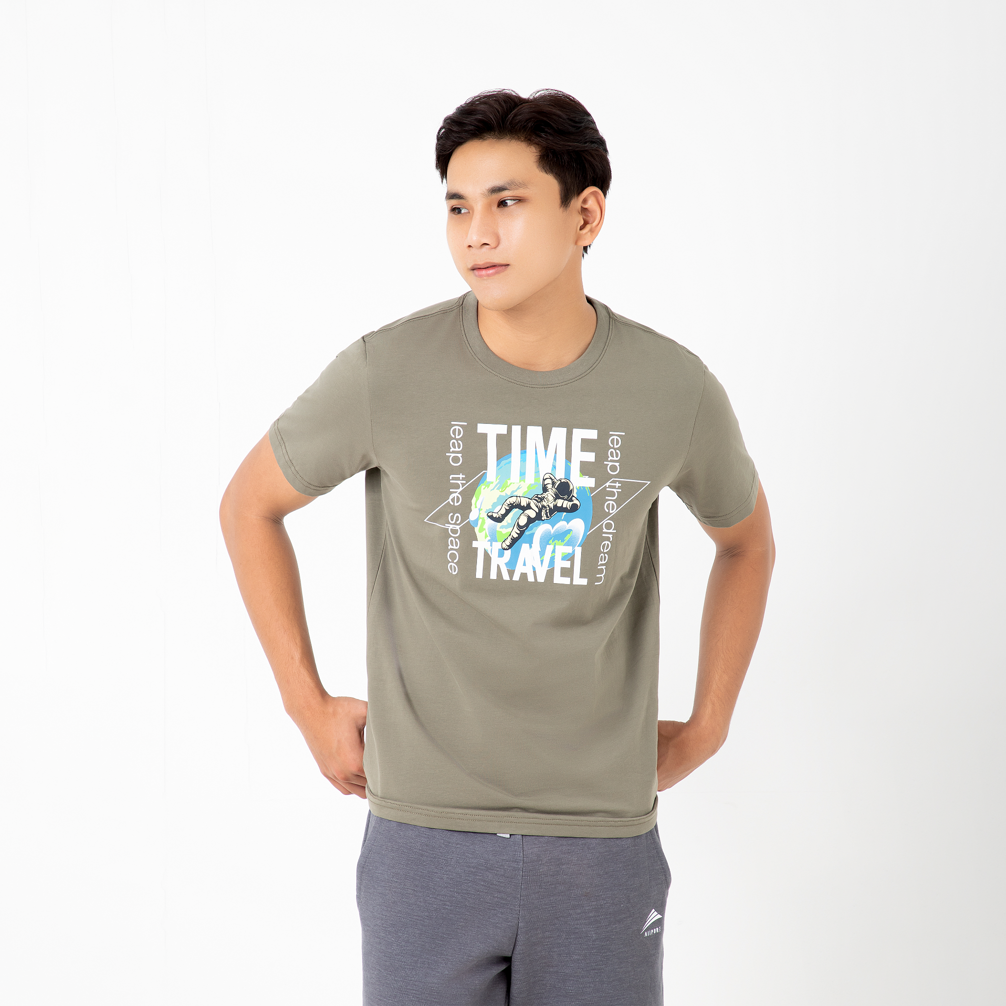 Áo thun nam cao cấp ALLPURE Space Print T-Shirt - Black