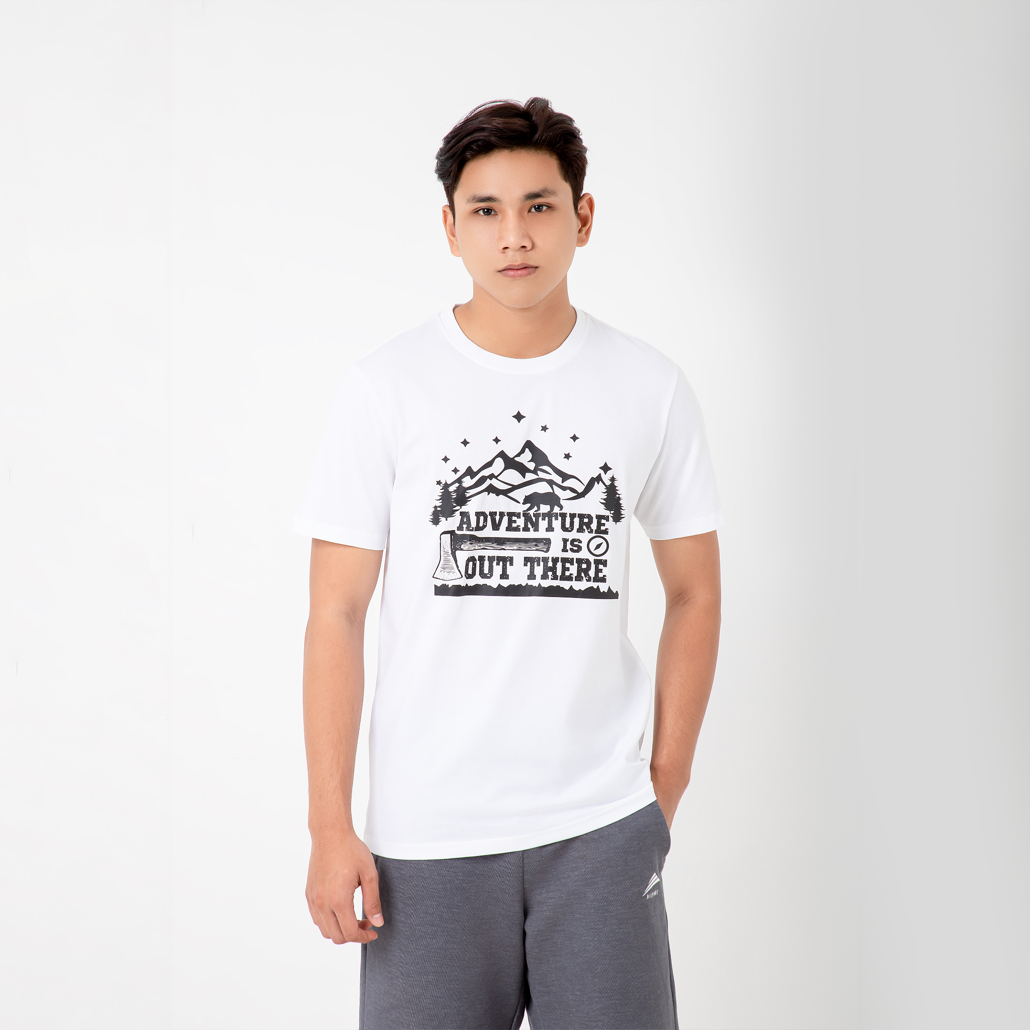 Áo thun nam thể thao ALLPURE Advanture T-Shirt - White