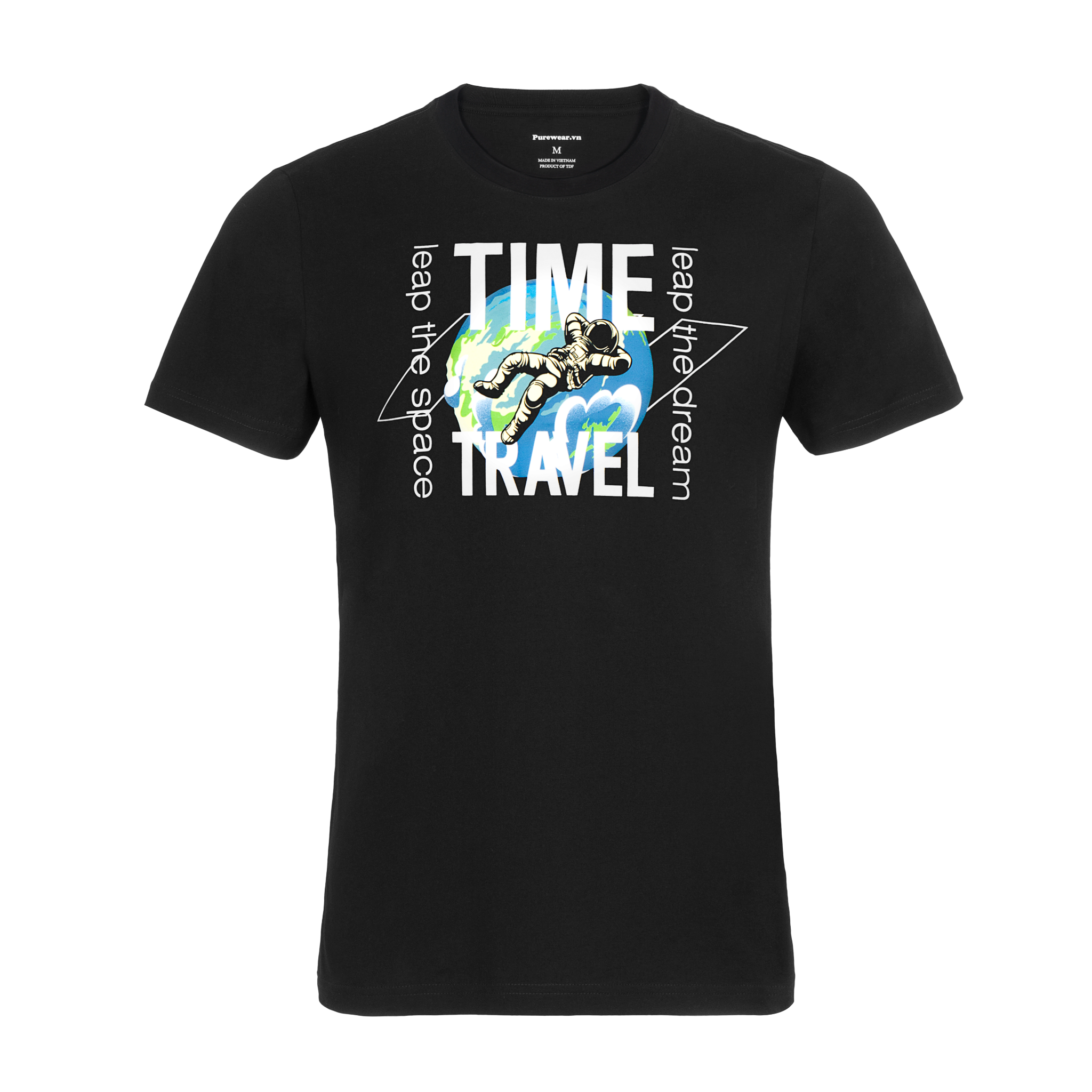 Áo thun nam cao cấp ALLPURE Space Print T-Shirt - Black