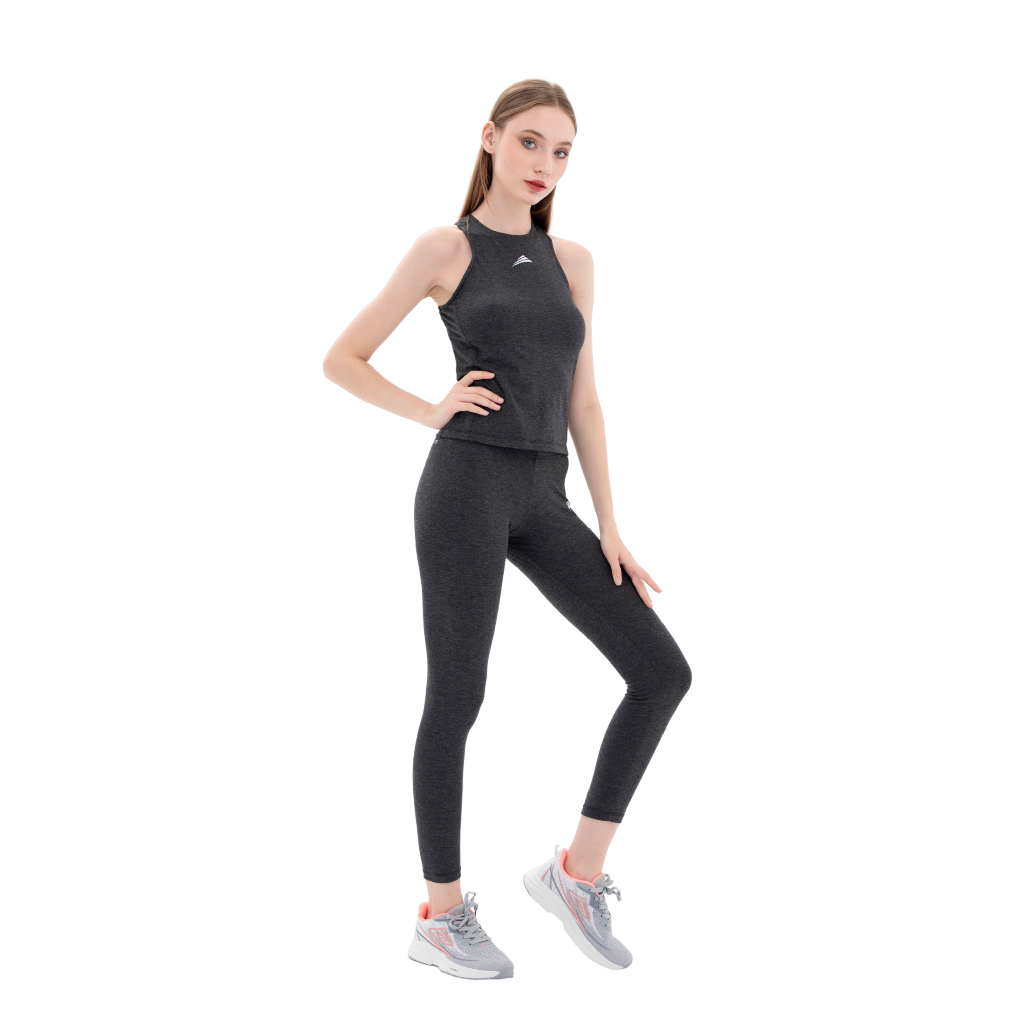 Bộ đồ tập Yoga, Gym, Fitness co giãn 4 chiều màu xám đen cao cấp ALLPURE