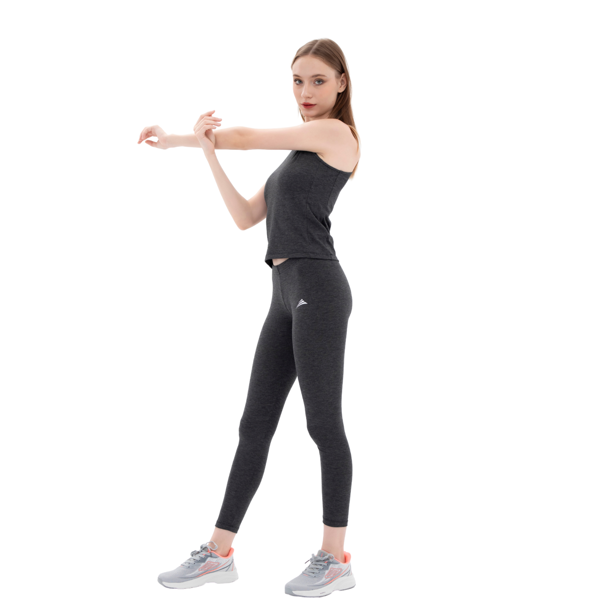 Bộ đồ tập Yoga, Gym, Fitness co giãn 4 chiều màu xám đen cao cấp ALLPURE
