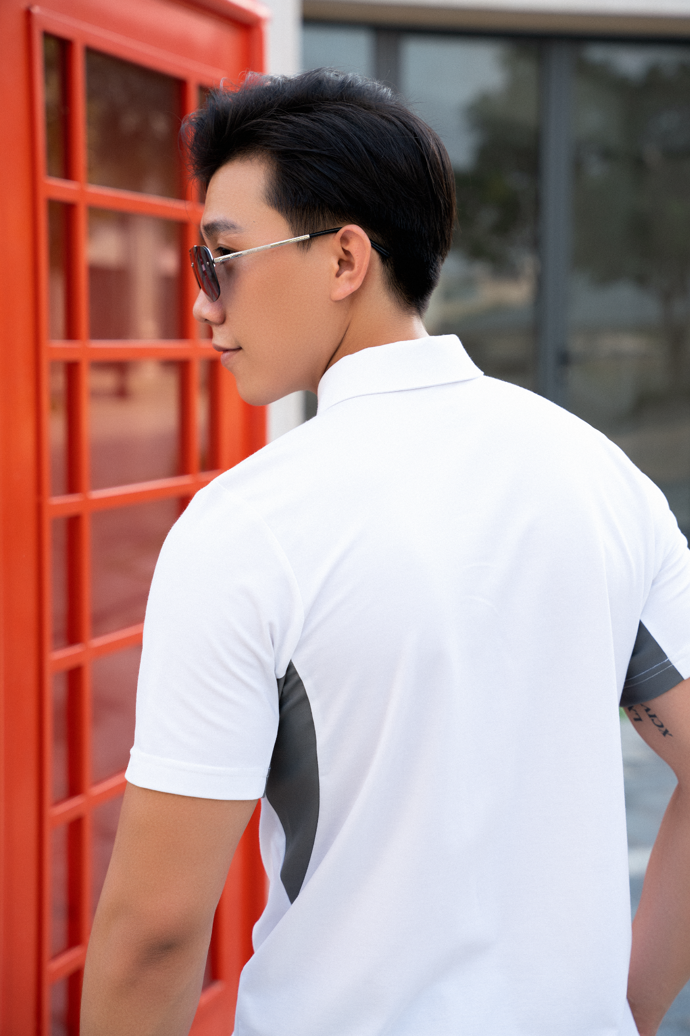 Áo Polo nam cổ bẻ, phối nách ALLPURE công nghệ Coolmax siêu mát, chống nhăn, ngăn mùi - màu Trắng