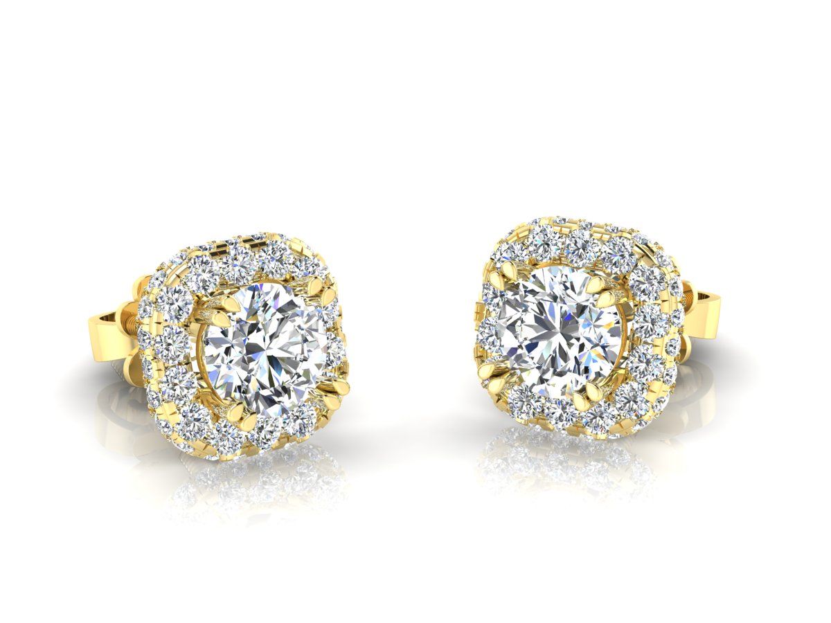  DIAMOND EARRINGS 6.3MM (BÔNG TAI KIM CƯƠNG Ổ CHỦ 6.3LI) 