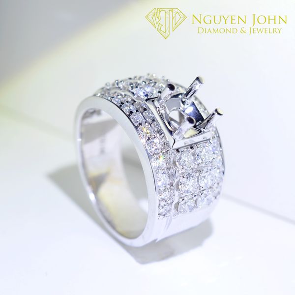  MALE DIAMOND RING 3012 6.8MM (NHẪN NAM KIM CƯƠNG 3012 Ổ CHỦ 6.8LI) 