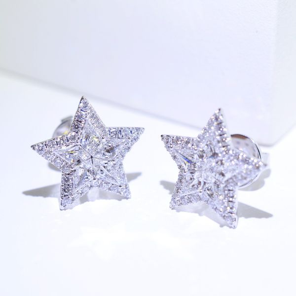  STAR DIAMOND EARRINGS 6011 ( BÔNG TAI NGÔI SAO GHÉP FULL KIM CƯƠNG 6011 ) 