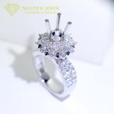  CIRCLE FEMALE DIAMOND RING 3900 6.8MM (NHẪN NỮ KIM CƯƠNG TRÒN 3900 Ổ CHỦ 6.8LI) 