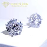  PENTA DIAMOND EARRINGS 5.7MM ( BÔNG TAI KIM CƯƠNG NGŨ GIÁC Ổ CHỦ 5.7LI ) 