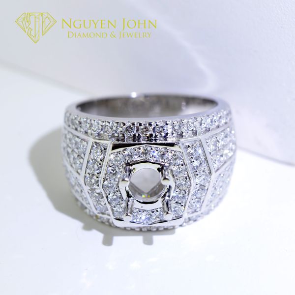  MALE DIAMOND RING 1621 6.5MM (NHẪN NAM KIM CƯƠNG 1621 Ổ CHỦ 6.5LI) 