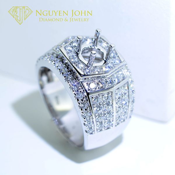  MALE DIAMOND RING 1621 6.5MM (NHẪN NAM KIM CƯƠNG 1621 Ổ CHỦ 6.5LI) 