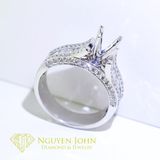  FEMALE DIAMOND RING 14BG2515 6.5MM (NHẪN NỮ KIM CƯƠNG 14BG2515 Ổ CHỦ 6.5LI) 