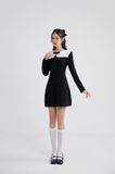  Váy mini cổ thủy thủ 