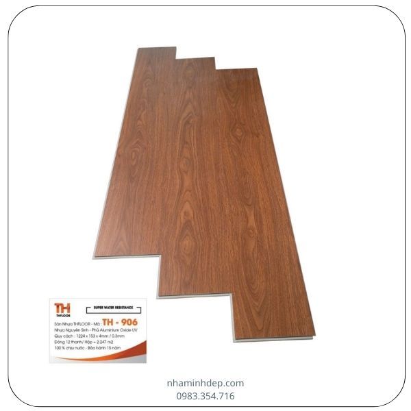 Sàn nhựa nguyên sinh SPC THFLOOR dày 5mm TH-906