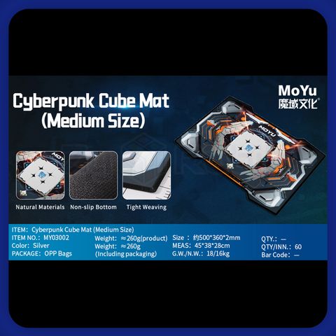  Phụ Kiện Rubik - Moyu Cube Mat - Thảm Moyu, Lót Chuột, CFOP 2024 - Zyo Rubik 