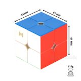  Rubik 2x2 MGC Elite - Đồ Chơi Trí Tuệ 2 Tầng Có Nam Châm Stickerless Không Viền - Zyo Rubik 