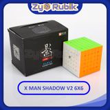  Rubik Qiyi X-man Shadow M V2 6x6 - Rubic 6 Tầng Có Nam Châm Cao Cấp - Zyo Rubik 