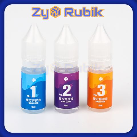  Dầu Bôi Trơn Rubik Combo Gan Lube V1 V2 V3 Thế Hệ Mới Chai 10ml - GAN Lube Rubik Dung Tích 10mL - ZyO Rubik 