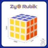  Rubik 3x3 QiYi mini 3cm Stickerless không viền - ZyO Rubik 