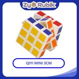  Rubik 3x3 QiYi mini 3cm Stickerless không viền - ZyO Rubik 