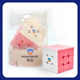  Rubik 3x3x3 GAN Monster Go Cloud Pink (Stickerless hồng) - Đồ Chơi Rubik 3 Tầng - ZyO Rubik 