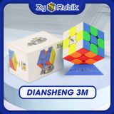  Rubik 3x3 Diansheng M Stickerless 2021 (Có Nam Châm)/ Diansheng 3M Stickerless 2021 ( Có Nam Châm ) - Zyo Rubik 