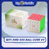  Rubik 2024 5x5 QiYi XMD Hong UV Coated 5x5 Stickerless- Rubic 5 Tầng Có Nam Châm Không Viền - Zyo Rubik 