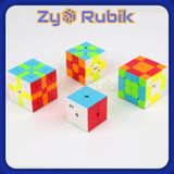  Combo Rubik - Qiyi Set 2 - Qiyi 2x2, Qiyi 3x3, Qiyi 4x4, Qiyi 5x5 ( Stickerless Không Viền ) - Zyo Rubik 