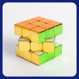  [ Rubik 3x3x3] Rubik Cyclone Boys Metallic 3x3 Có Nam Châm/ Không Nam Châm- Rubic Mạ Vàng Kim Loại- Zyo Rubik 