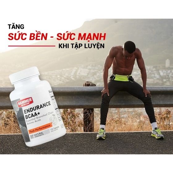 Viên Uống Tăng Sức Bền Hammer Nutrition Endurance BCAA+ Thế Giới Chạy Bộ