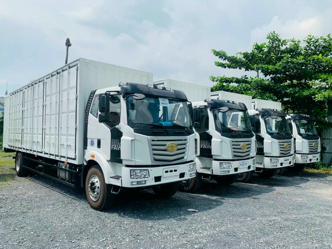 XE TẢI GP FAW 7.2 TẤN THÙNG KÍN DÀI 9.7 MÉT