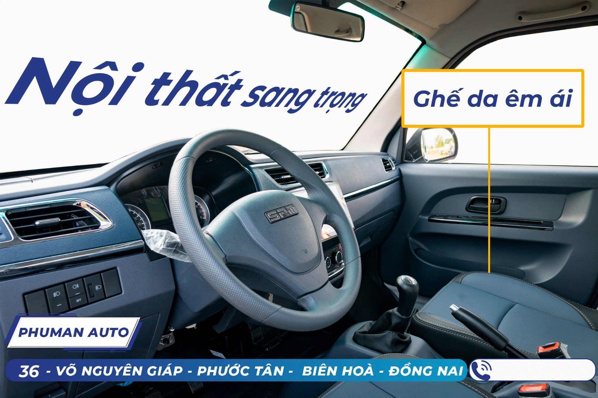 XE VAN SRM 5 CHỖ NGỒI 650KG (SRM X30-V5) KHÔNG CẤM GIỜ