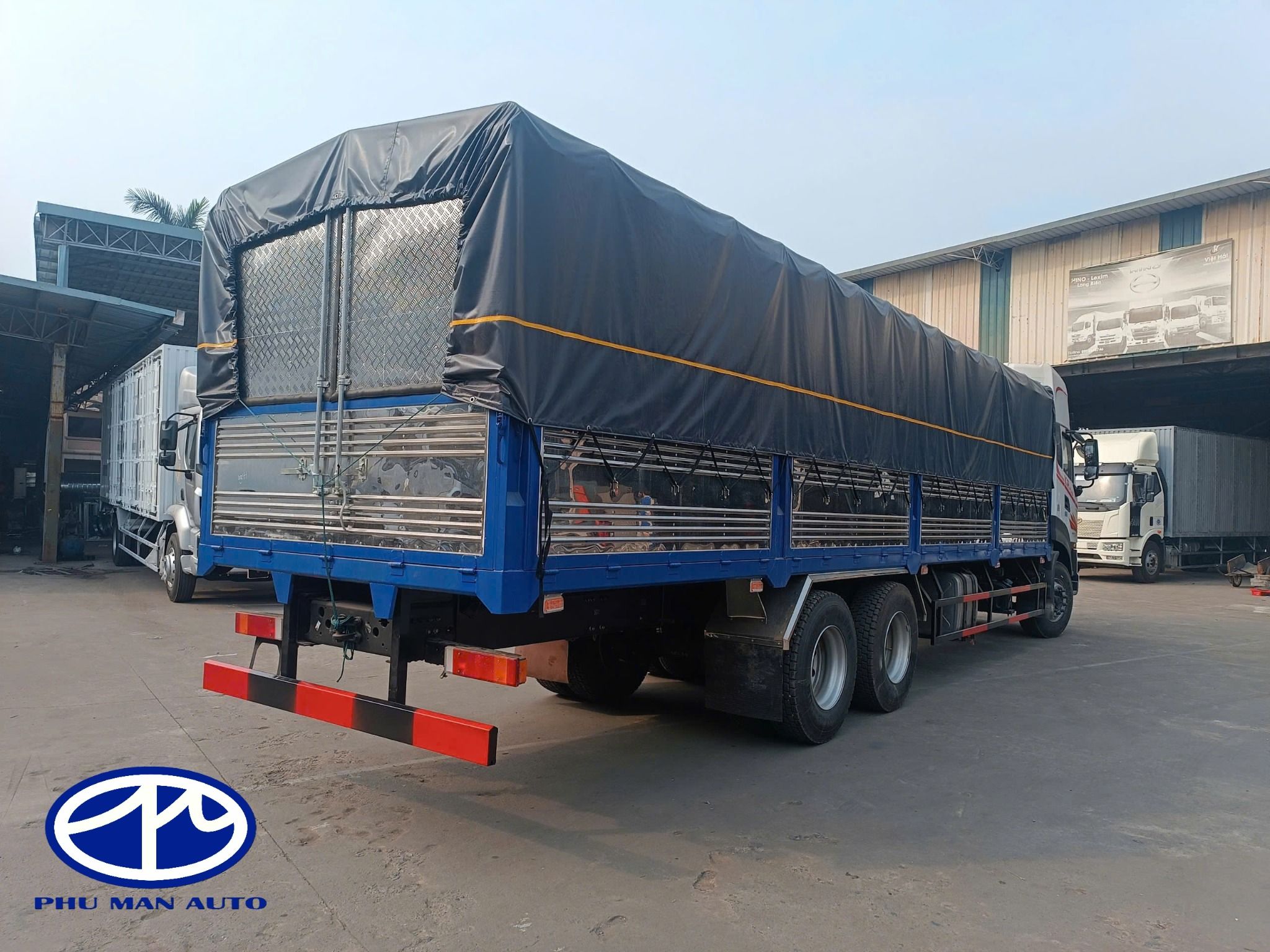 (New) XE TẢI DONGFENG HOÀNG HUY 3 CHÂN 6x2 KL270 THÙNG DÀI 9M9