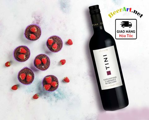  Rượu Vang Đỏ Tini Sangiovese Cabernet Rubicone 2019 13% 