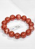  Lắc tay đá carnelian tự nhiên 14mm kèm giấy kiểm định 