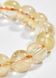  Vòng tay thạch anh vàng Citrine 10mm kèm giấy kiểm định 