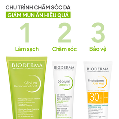 Bioderma Sữa rửa mặt Sebium Gel Moussant Actif 200ml