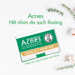 Acnes Phim thấm dầu Mentholatum Oil Remover Film 50 tờ - mới