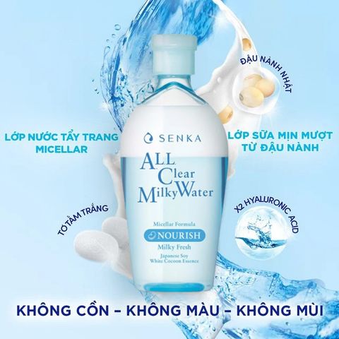 Nước sữa tẩy trang 2 lớp Senk A.L.L Clear Milky Water 230ML