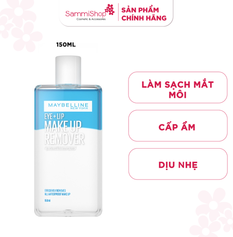 Maybelline Makeup Remover Lip & Eye 150ml - mới