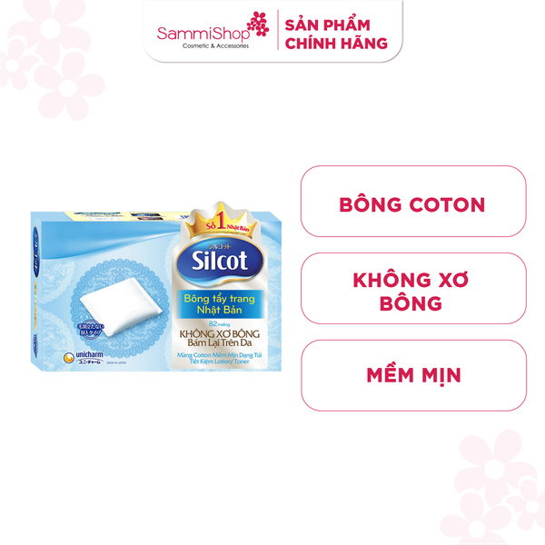 [QT Eucerin campaign] Silcot Bông Tẩy Trang Nhật Bản 82 Miếng