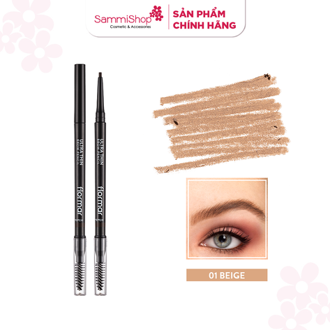 [date 5/25] Flormar Chì kẻ mày Ultra Thin Brow Pencil #01 Beige 0.14g