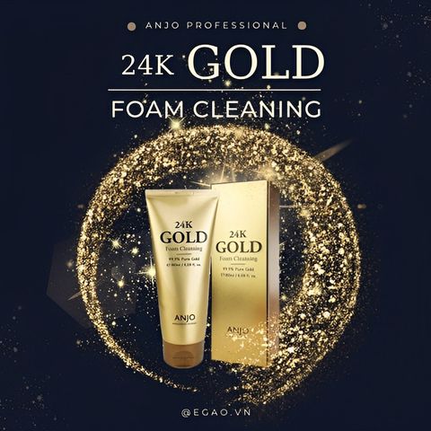 ANJO Sữa Rửa Mặt Professional 24K Gold Foam Cleansing 100ml