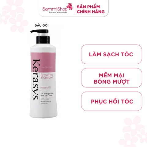 Kerasys Repairing Shampoo ( Trắng hồng ) 600ml