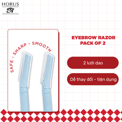 Horus Dao cạo Lông mày Eyebrow Razor Wheat Straw Pack of 2