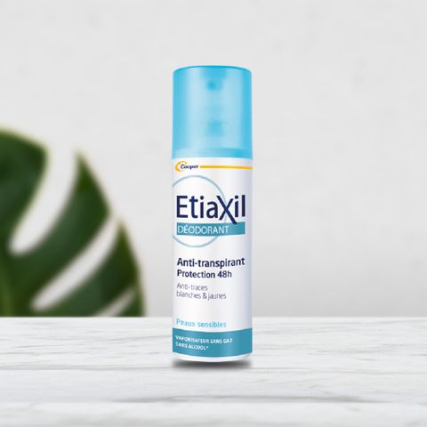 Xịt khử mùi Etiaxil Deodorant anti-transpirant 48h Peaux Sensibles vaporisateur 100ml