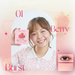 Silky Girl Bảng phấn mắt và má Berry Burst Eye & Face Palette 12.6g