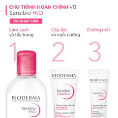 Bioderma Combo 2 Nước tẩy trang Sensibio H2O 500ml