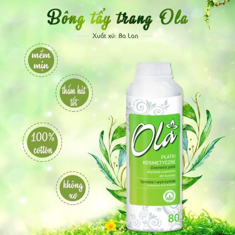 Bông tẩy trang Ola