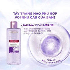 Loreal Nước Tẩy Trang Revitalift Hyaluronic Acid Hydrating Micellar Water 400ml