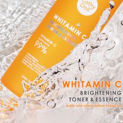 Cathy Doll Nước hoa hồng dưỡng trắng da mờ thâm Whitamin C Brightening Toner And Essence300ml